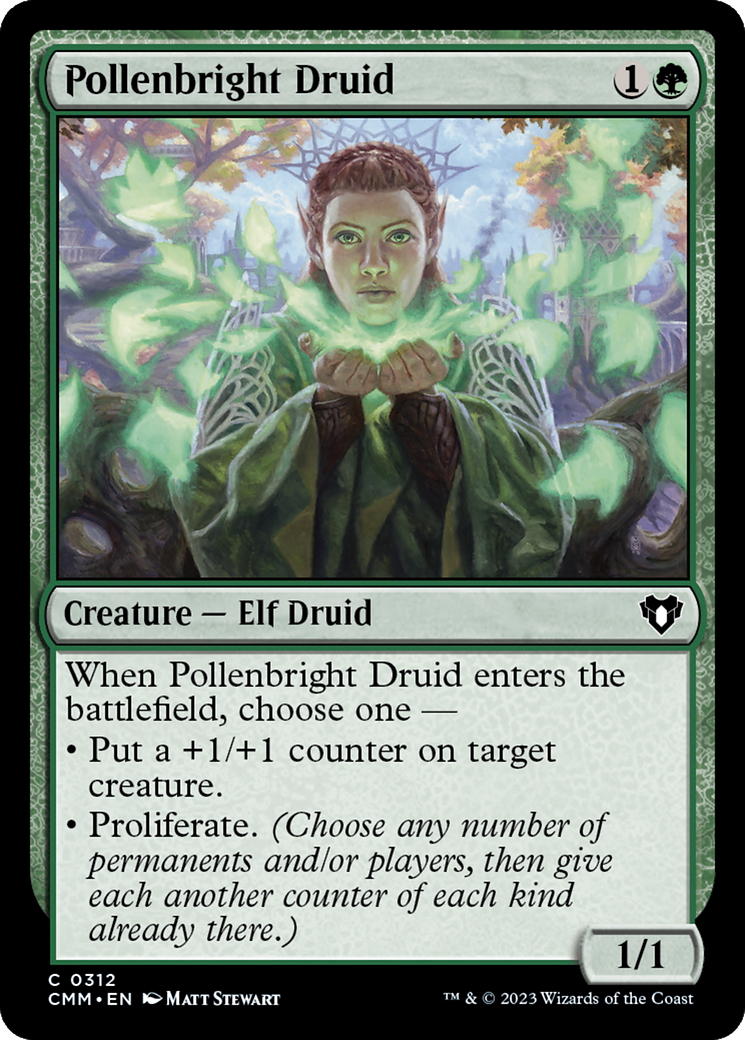 Pollenbright Druid (312) [Commander Masters] foil - Deck Out Gaming