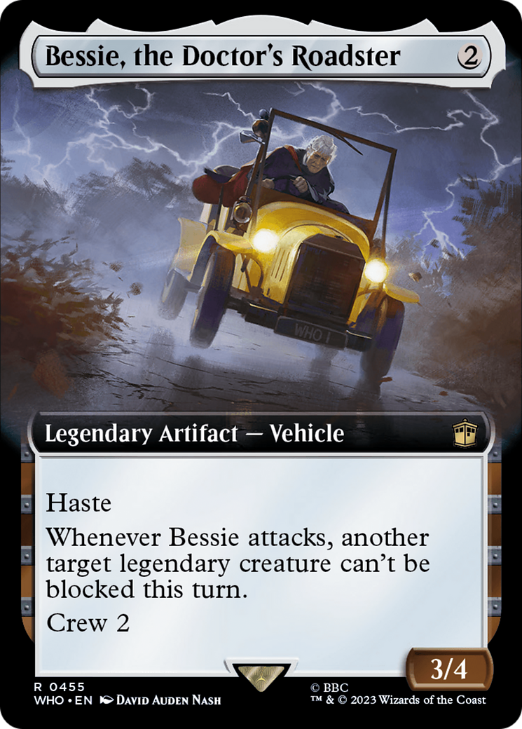 Bessie, the Doctor's Roadster (Extended Art) (455) [Doctor Who] foil - Deck Out Gaming