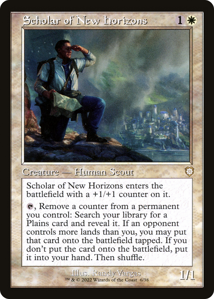 Scholar of New Horizons (Retro Frame) (6) [Commander: The Brothers' War] - Deck Out Gaming