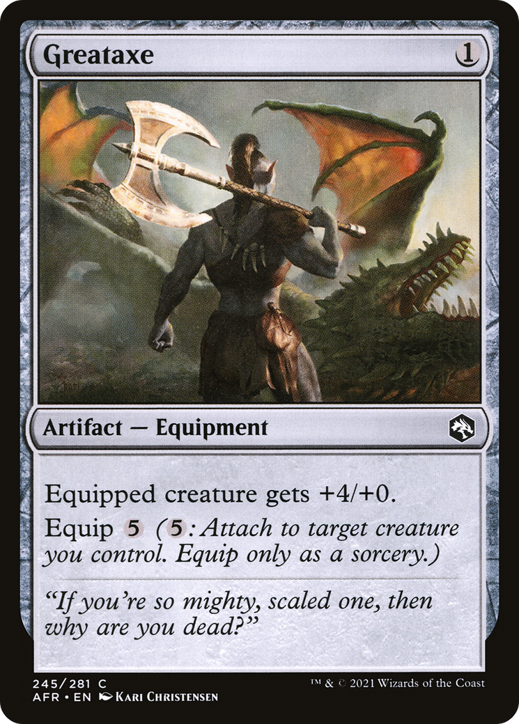 Greataxe (245) [Adventures in the Forgotten Realms] foil - Deck Out Gaming