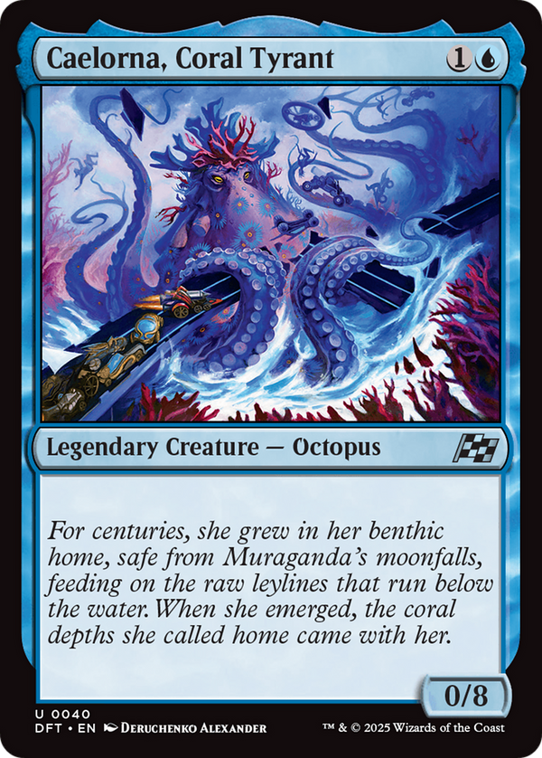 Caelorna, Coral Tyrant (40) [Aetherdrift] foil - Deck Out Gaming