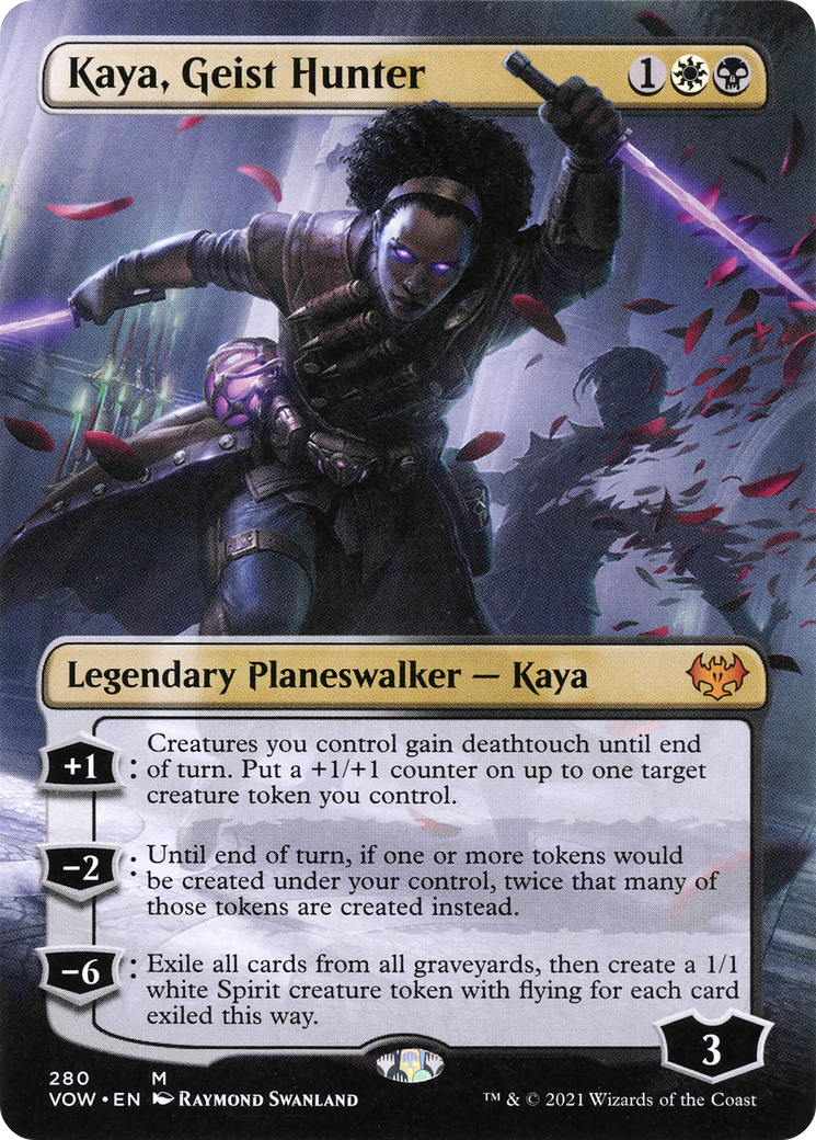 Kaya, Geist Hunter (Borderless) (280) [Innistrad: Crimson Vow] - Deck Out Gaming