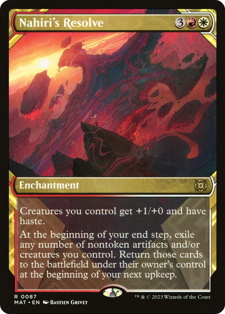 Nahiri's Resolve (Showcase) (87) [March of the Machine: The Aftermath] foil - Deck Out Gaming