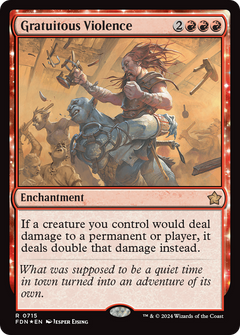 Gratuitous Violence (715) [Foundations] foil - Deck Out Gaming