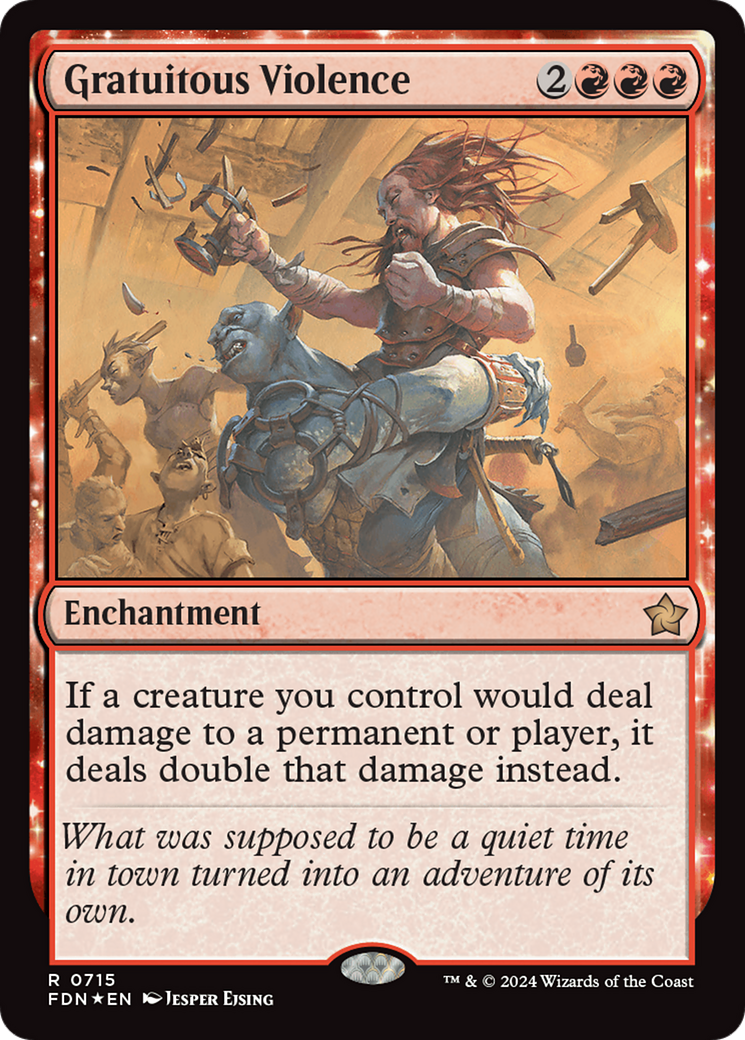 Gratuitous Violence (715) [Foundations] foil - Deck Out Gaming