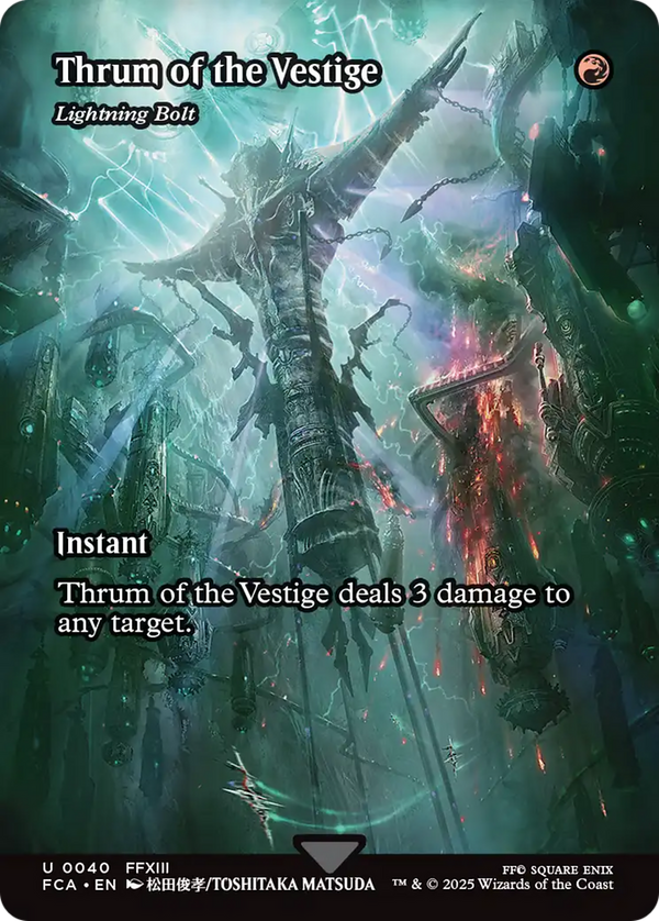 Thrum of the Vestige - Lightning Bolt (Showcase) (40) [FINAL FANTASY: Through the Ages] - Deck Out Gaming