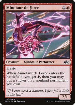 Minotaur de Force (114) [Unfinity] foil - Deck Out Gaming