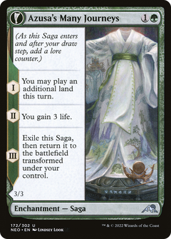 Azusa's Many Journeys (172) [Kamigawa: Neon Dynasty] foil - Deck Out Gaming