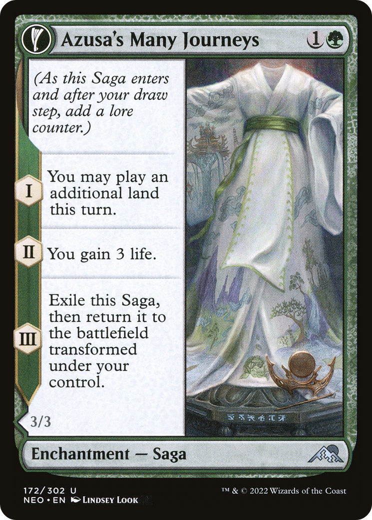 Azusa's Many Journeys (172) [Kamigawa: Neon Dynasty] - Deck Out Gaming