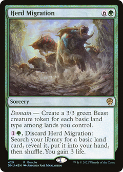 Herd Migration (DMU Bundle) (429) [Unique and Miscellaneous Promos] foil - Deck Out Gaming