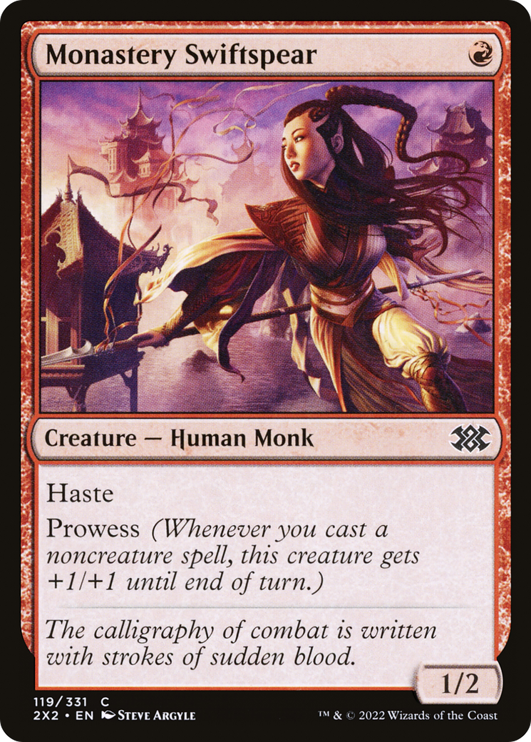 Monastery Swiftspear (119) [Double Masters 2022] foil - Deck Out Gaming