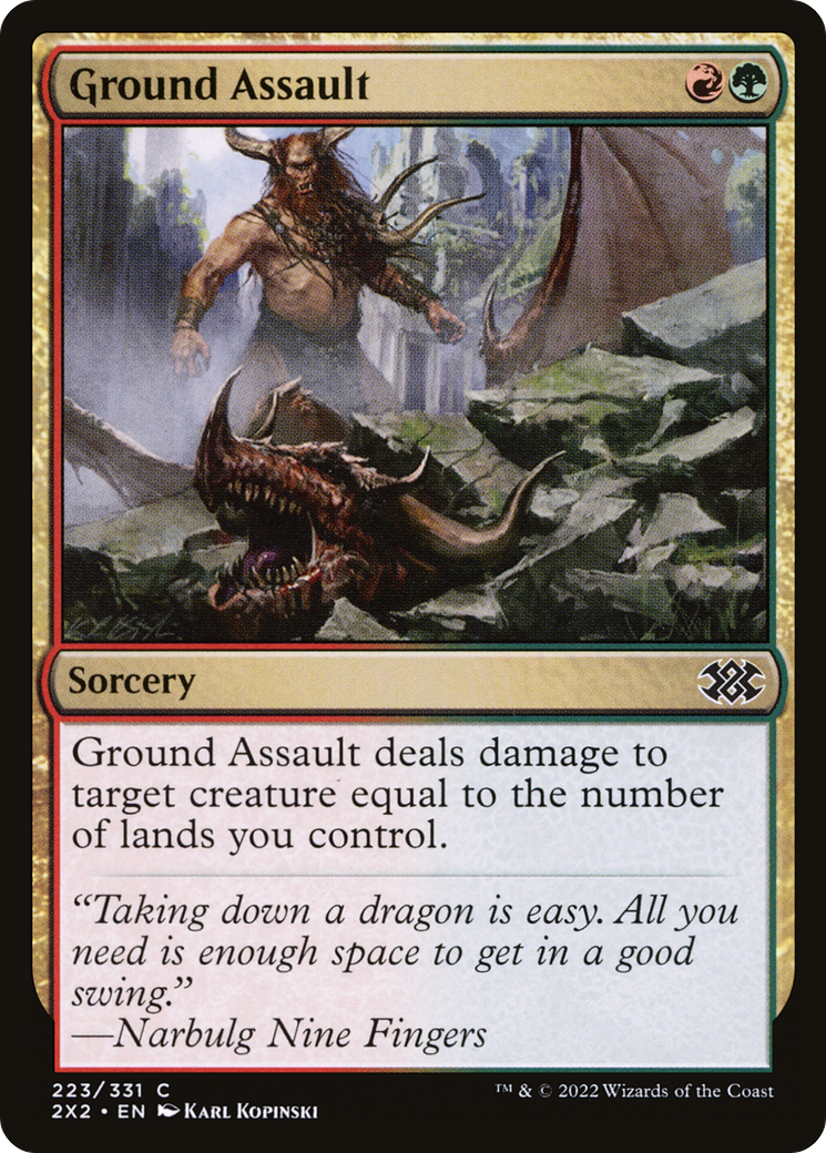 Ground Assault (223) [Double Masters 2022] - Deck Out Gaming