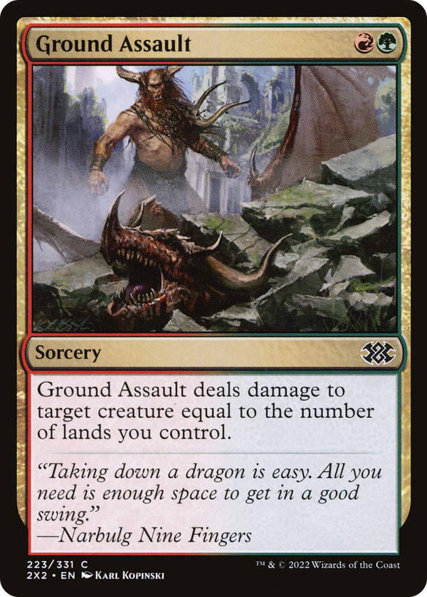 Ground Assault (223) [Double Masters 2022] foil - Deck Out Gaming