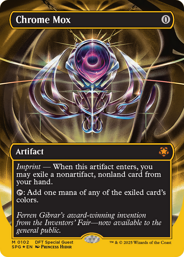 Chrome Mox (Borderless) (First-Place Foil) (102) [Special Guests] foil - Deck Out Gaming