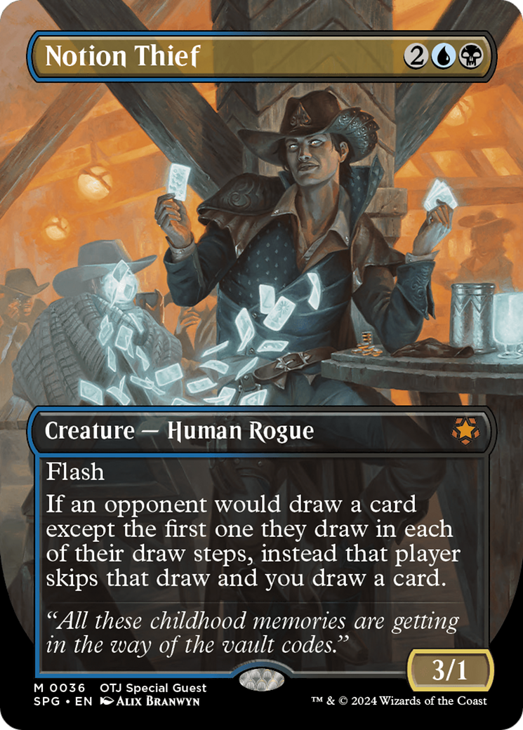 Notion Thief (Borderless) (36) [Special Guests] foil - Deck Out Gaming