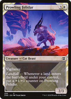 Prowling Felidar (Showcase) (294) [Zendikar Rising] foil - Deck Out Gaming