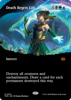 Death Begets Life (Borderless) (354) [Tarkir: Dragonstorm] foil - Deck Out Gaming