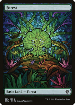 Forest (Showcase) (281) [Dominaria United] foil - Deck Out Gaming