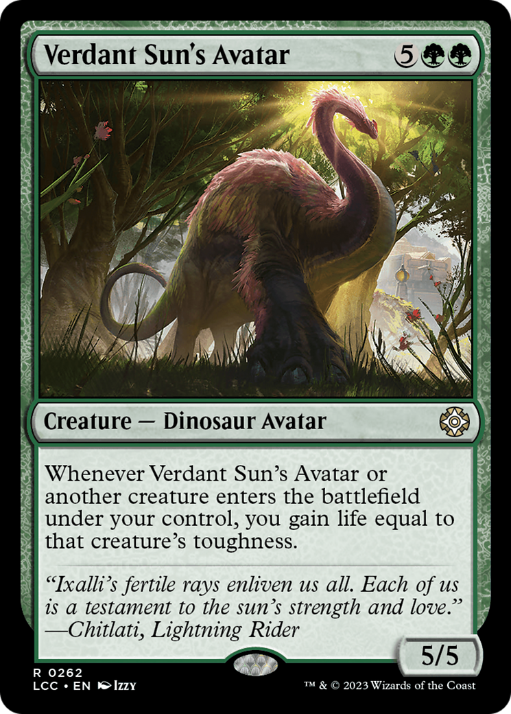 Verdant Sun's Avatar (262) [The Lost Caverns of Ixalan Commander] - Deck Out Gaming