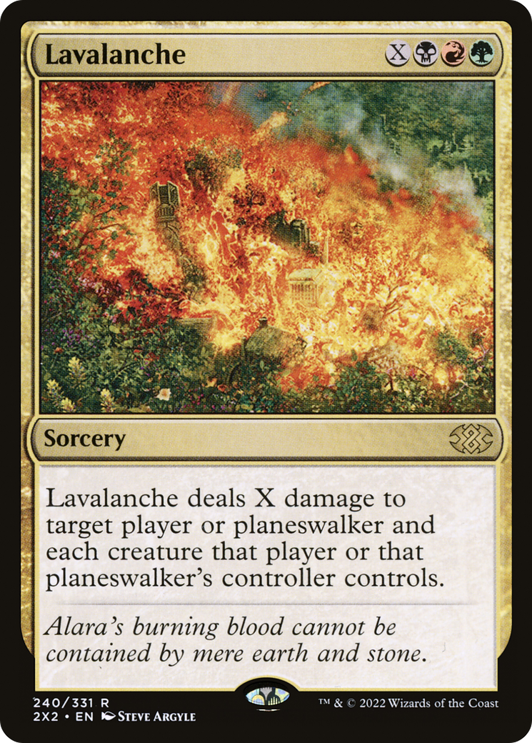 Lavalanche (240) [Double Masters 2022] foil - Deck Out Gaming
