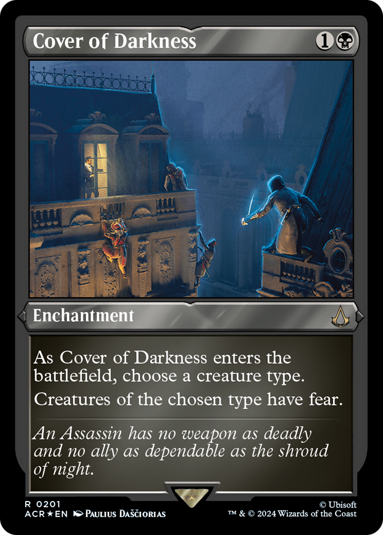 Cover of Darkness (201) [Assassin's Creed] etched - Deck Out Gaming