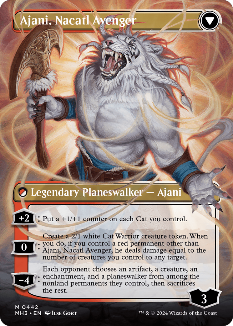 Ajani, Nacatl Pariah (Borderless) (442) [Modern Horizons 3] - Deck Out Gaming