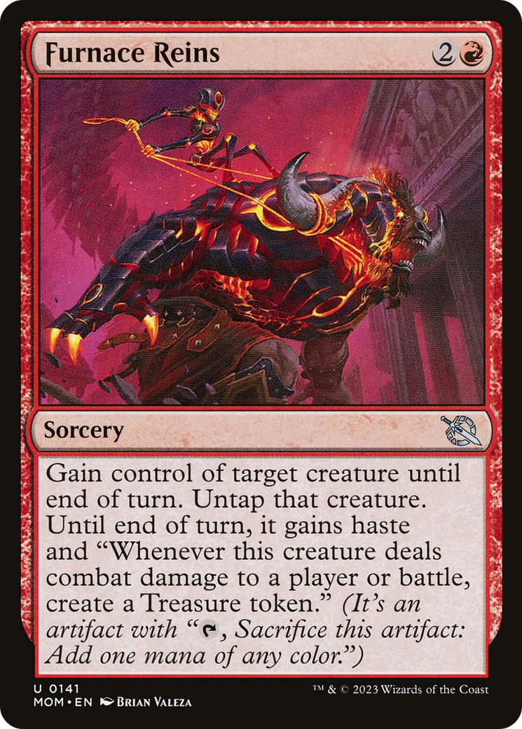 Furnace Reins (141) [March of the Machine] foil - Deck Out Gaming