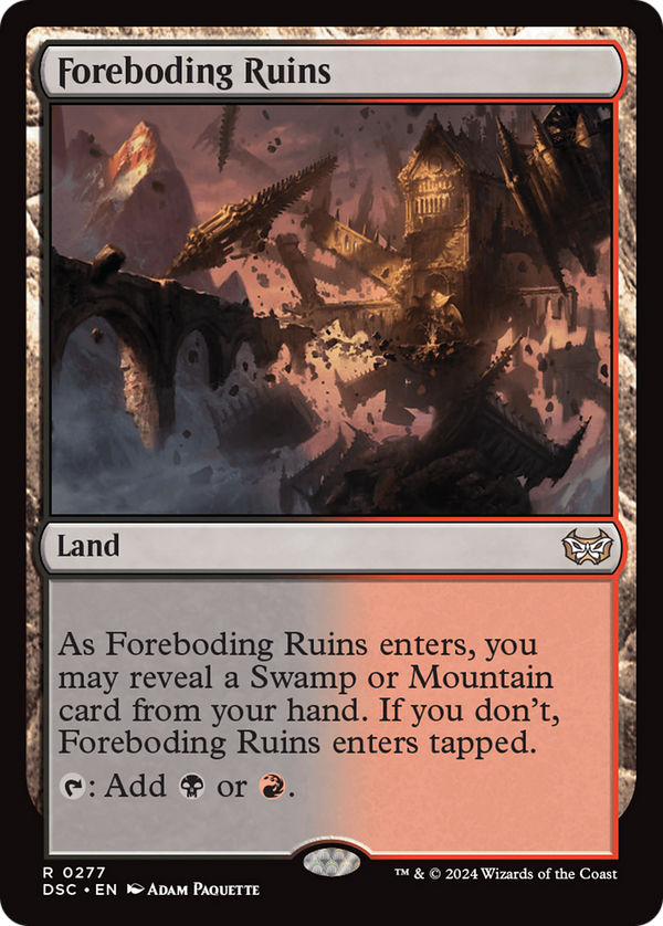 Foreboding Ruins (277) [Duskmourn: House of Horror Commander] - Deck Out Gaming
