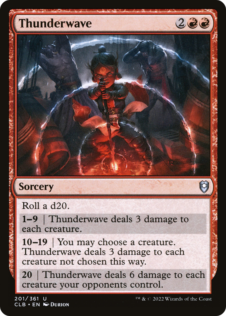 Thunderwave (201) [Commander Legends: Battle for Baldur's Gate] foil - Deck Out Gaming