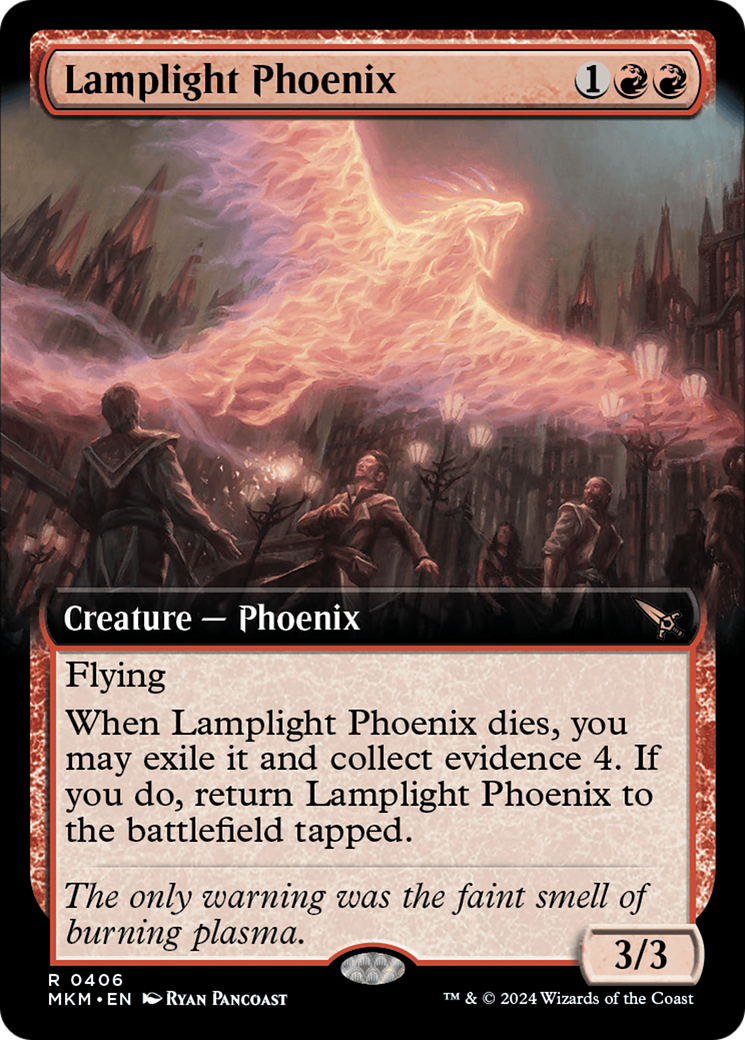 Lamplight Phoenix (Extended Art) (406) [Murders at Karlov Manor] foil - Deck Out Gaming