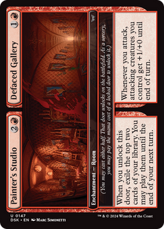 Painter's Studio // Defaced Gallery (147) [Duskmourn: House of Horror] foil - Deck Out Gaming