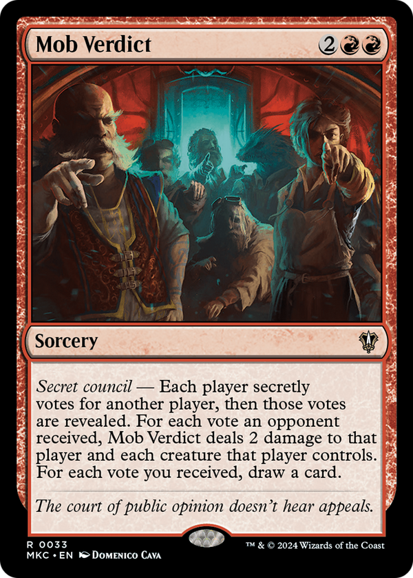 Mob Verdict (33) [Murders at Karlov Manor Commander] - Deck Out Gaming