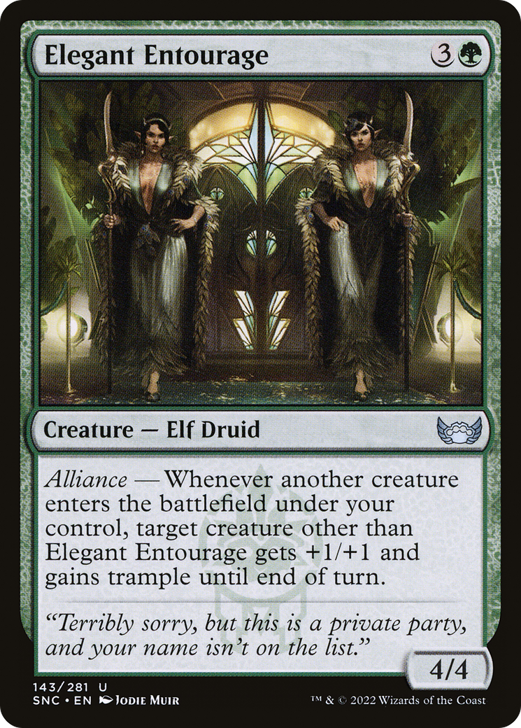 Elegant Entourage (143) [Streets of New Capenna] foil - Deck Out Gaming