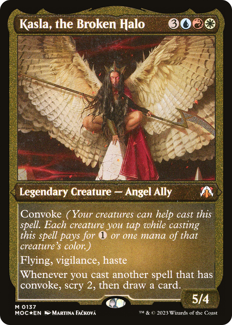Kasla, the Broken Halo (137) [March of the Machine Commander] etched - Deck Out Gaming