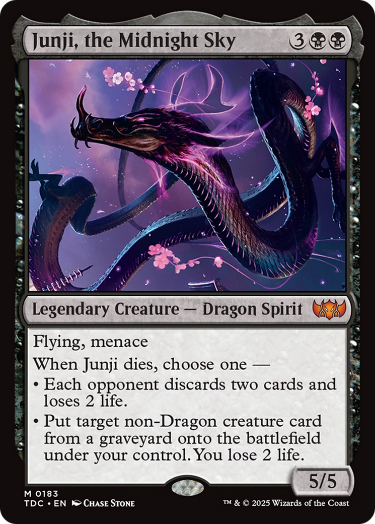 Junji, the Midnight Sky (183) [Commander: Tarkir: Dragonstorm] - Deck Out Gaming