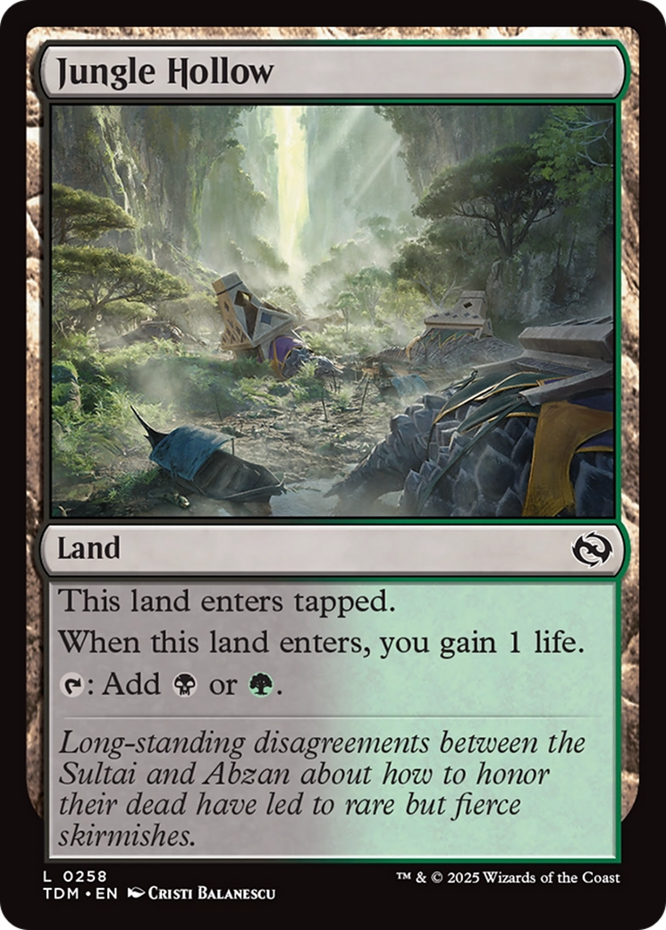 Jungle Hollow (258) [Tarkir: Dragonstorm] - Deck Out Gaming