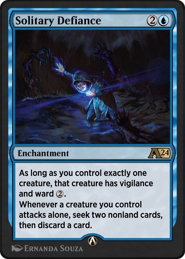 Solitary Defiance (7) [Alchemy: Outlaws of Thunder Junction] - Deck Out Gaming