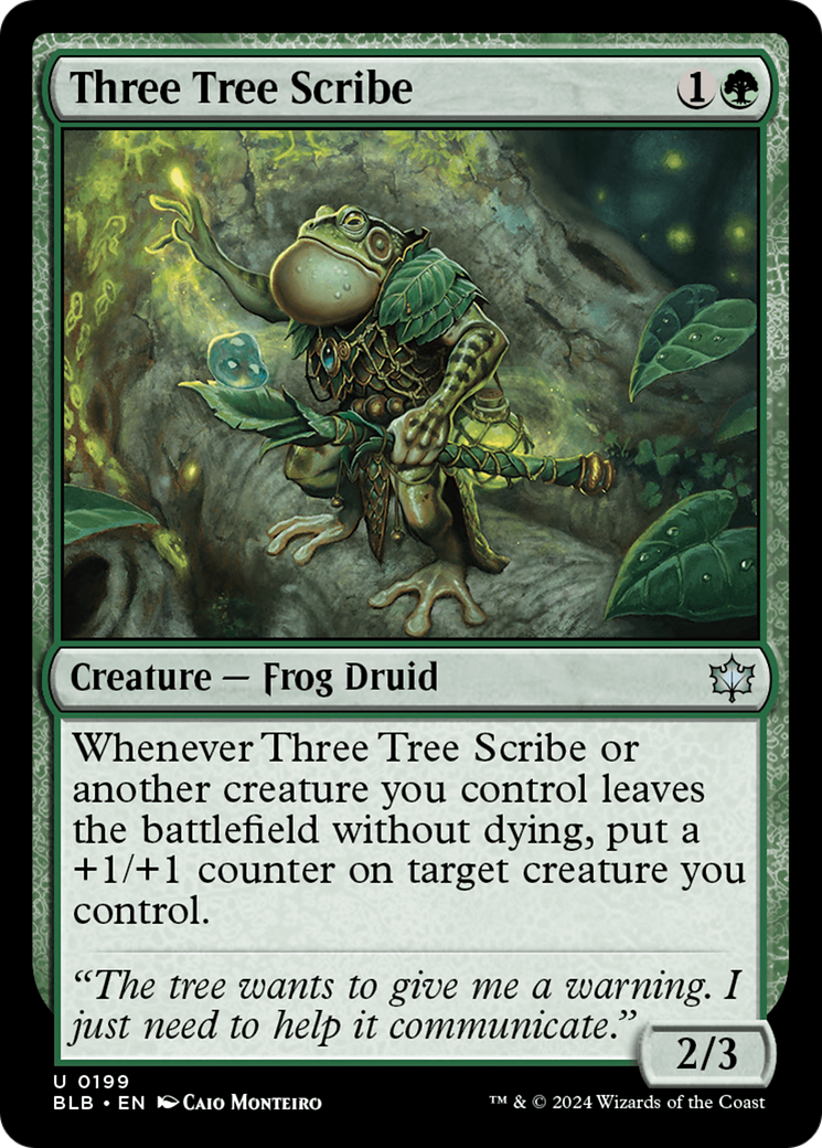 Three Tree Scribe (199) [Bloomburrow] - Deck Out Gaming