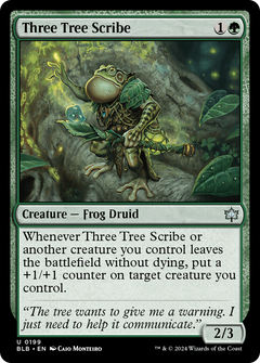 Three Tree Scribe (199) [Bloomburrow] - Deck Out Gaming