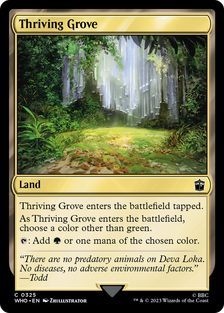 Thriving Grove (325) [Doctor Who] - Deck Out Gaming