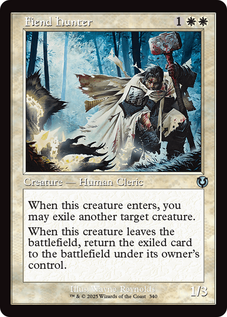 Fiend Hunter (Retro Frame) (340) [Innistrad Remastered] foil - Deck Out Gaming