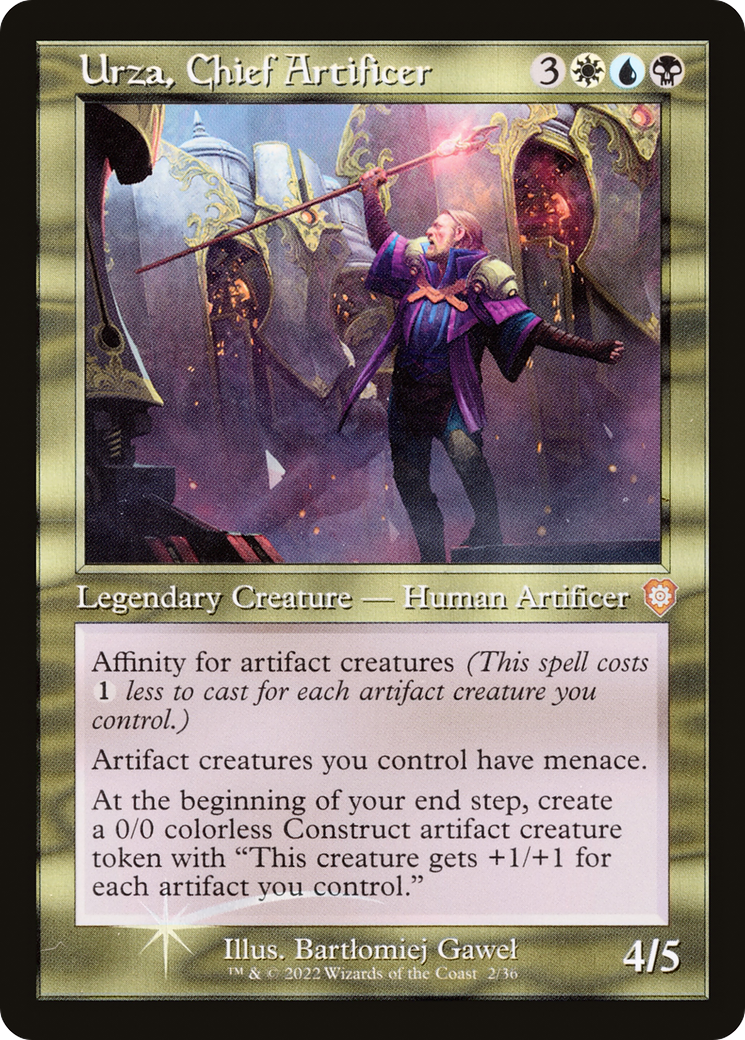 Urza, Chief Artificer (Retro Frame) (2) [Commander: The Brothers' War] - Deck Out Gaming