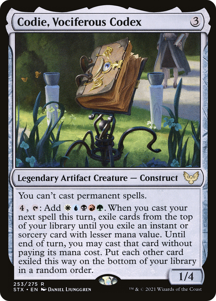 Codie, Vociferous Codex (253) [Strixhaven: School of Mages] - Deck Out Gaming