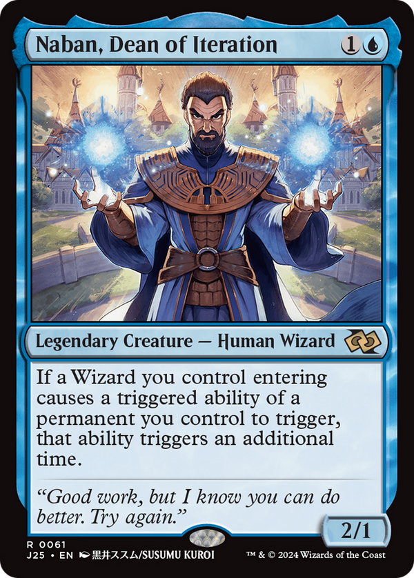 Naban, Dean of Iteration (Anime) (61) [Foundations Jumpstart] - Deck Out Gaming