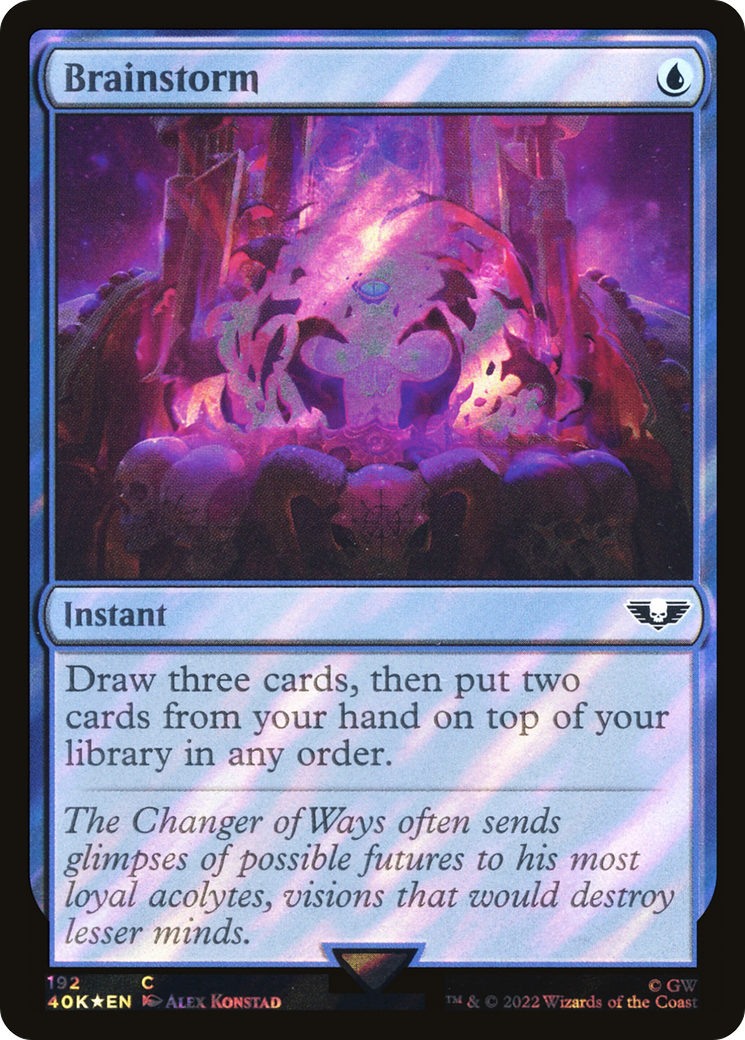 Brainstorm (Surge Foil) (192) [Warhammer 40,000 Commander] foil - Deck Out Gaming