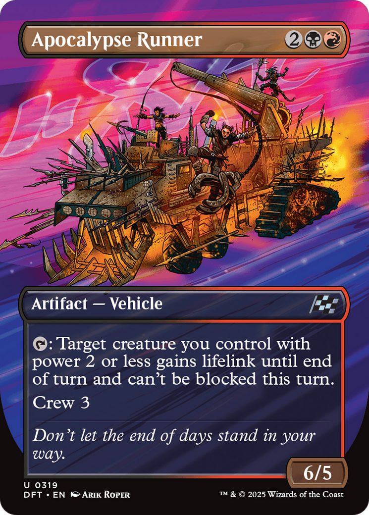 Apocalypse Runner (Borderless) (319) [Aetherdrift] - Deck Out Gaming