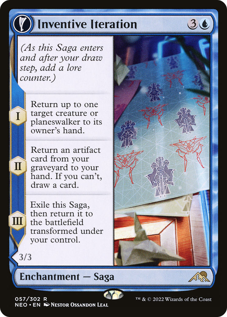 Inventive Iteration (57) [Kamigawa: Neon Dynasty] foil - Deck Out Gaming