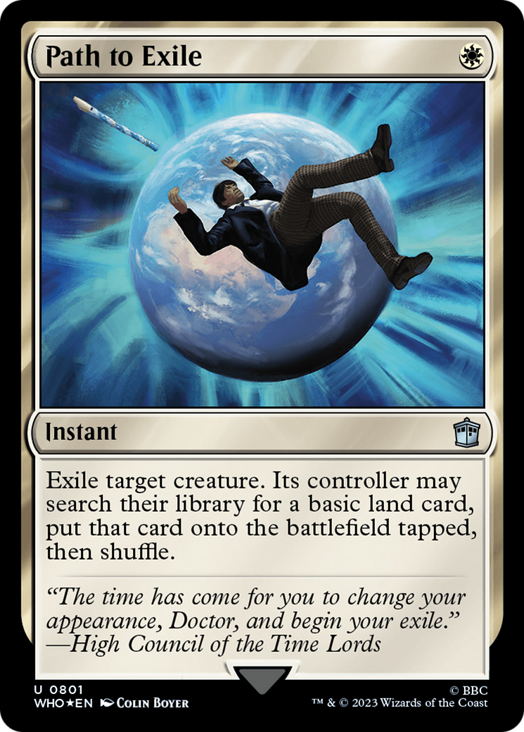 Path to Exile (Surge Foil) (801) [Doctor Who] foil - Deck Out Gaming