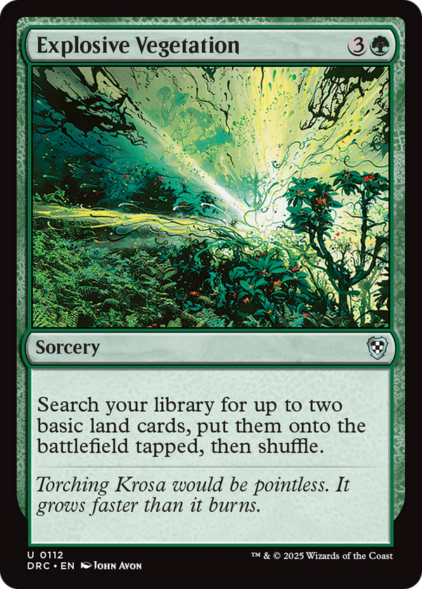 Explosive Vegetation (112) [Commander: Aetherdrift] - Deck Out Gaming