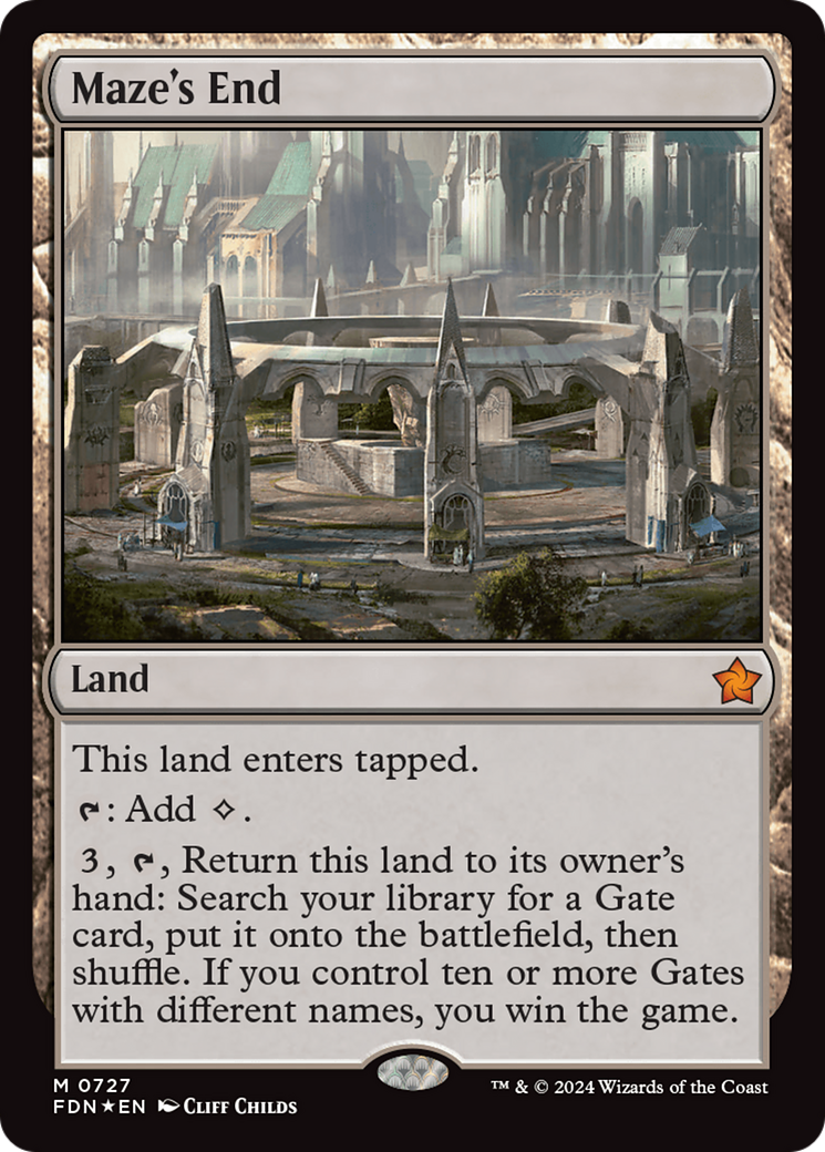 Maze's End (727) [Foundations] foil - Deck Out Gaming